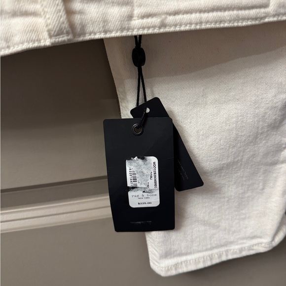 Rag & Bone Nina High Rise Ankle Cigarette Jeans, Ecru - Picture 8 of 14